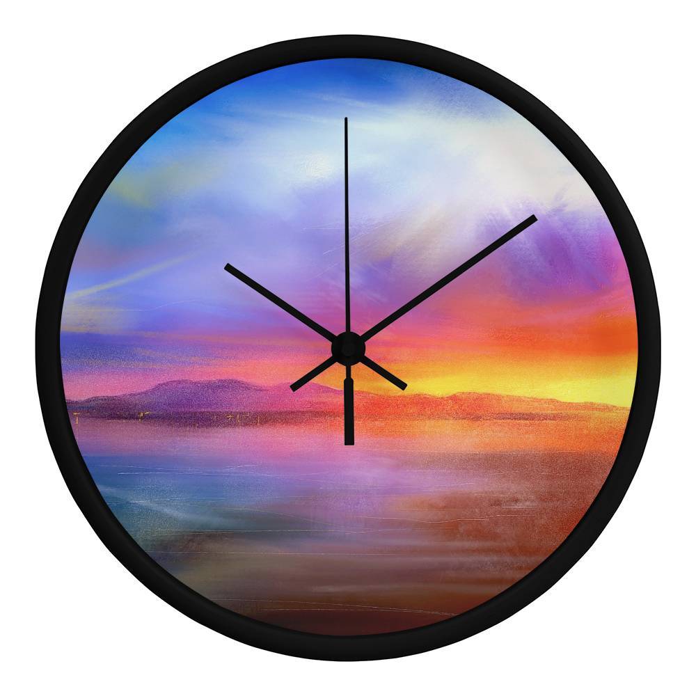 Arran Sunset | Wall Art Clock | Scotland