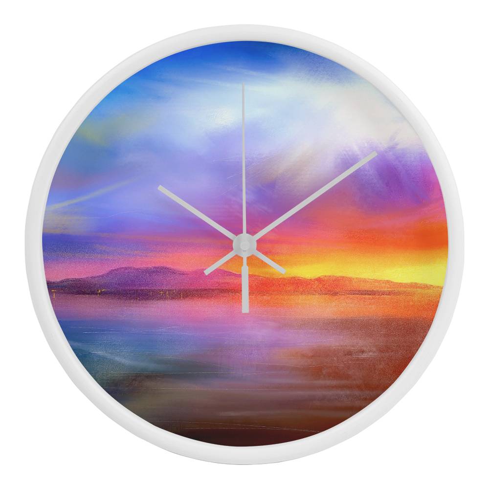 Arran Sunset | Wall Art Clock | Scotland