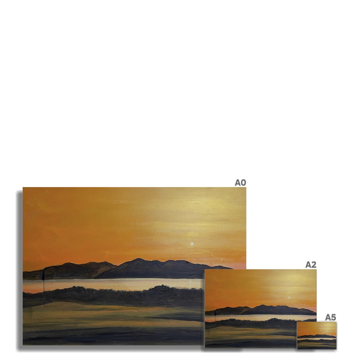 Arran & The 5th Green Royal Troon Golf Course Fine Art Print.