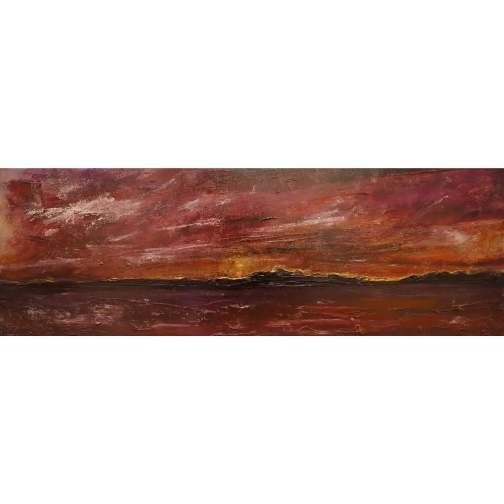Arran Winter Sunset - Scottish Statement Interior Wall Art - Gallery Scotland