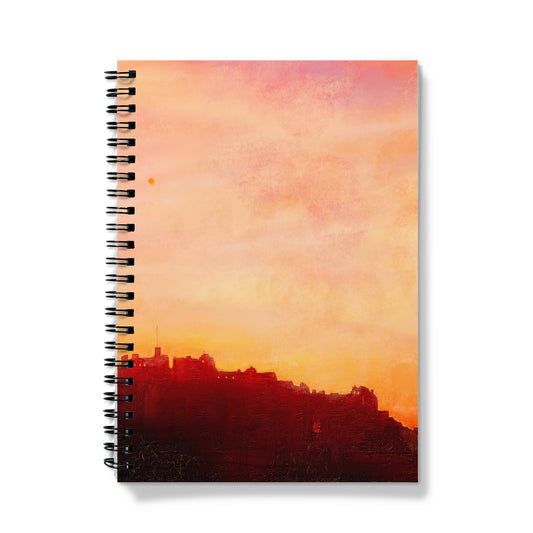 Edinburgh Castle Sunset Notebook | Scottish Art Gifts