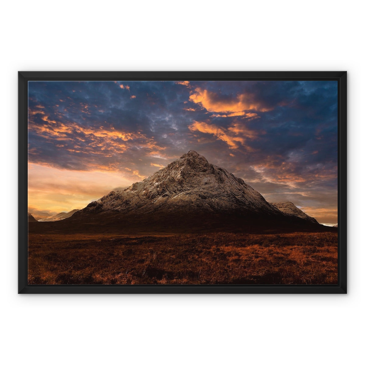 Buachaille Etive Mor Dusk Glencoe Scottish Landscape Photography | Framed Canvas Prints From Scotland