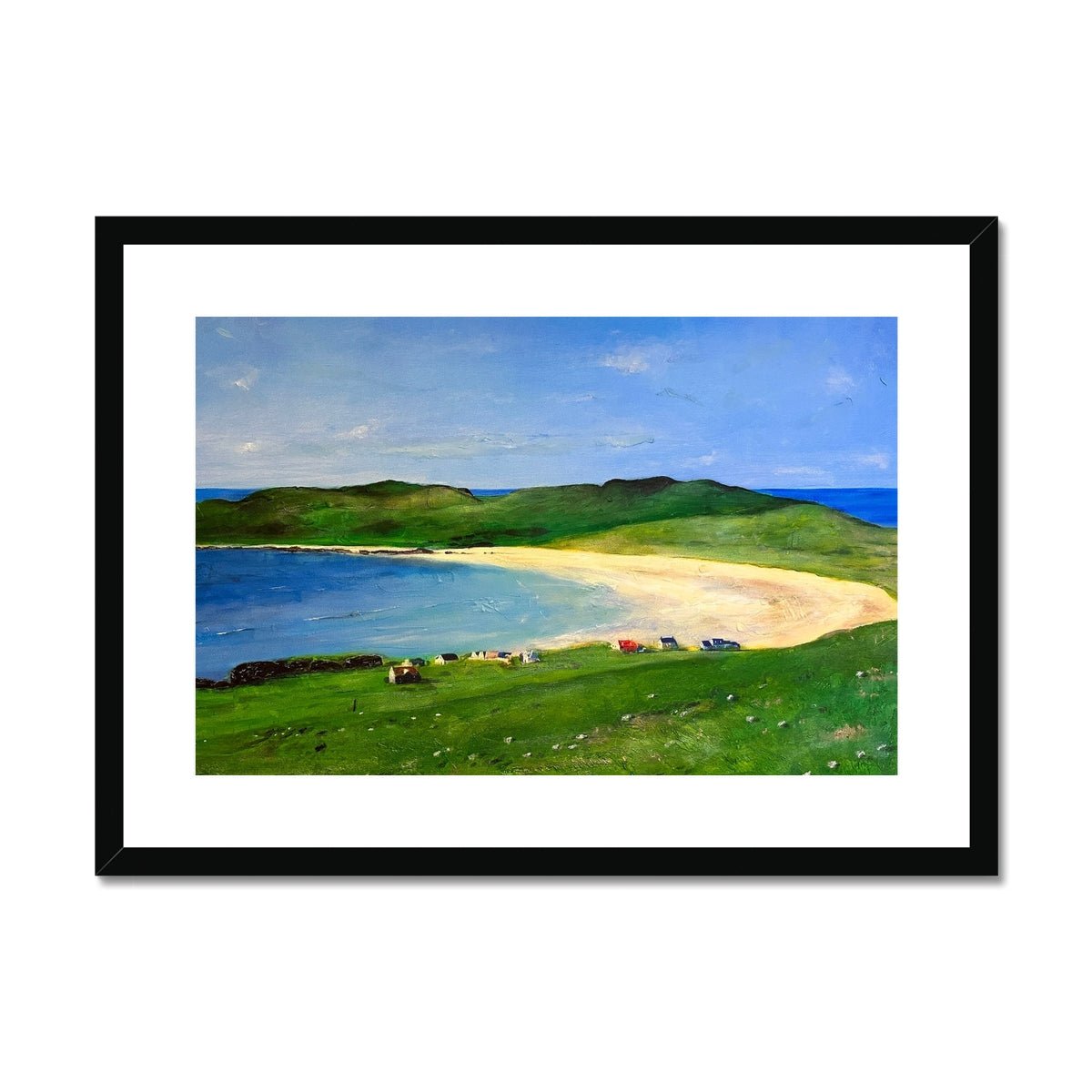 Balephuil Beach Tiree Painting | Framed & Mounted Prints From Scotland