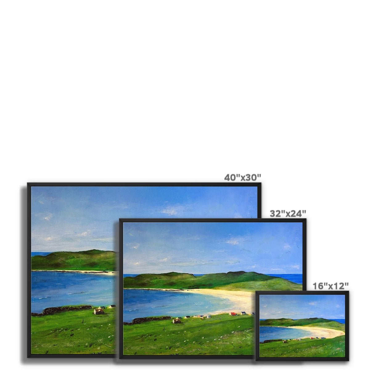 Balephuil Beach Tiree Painting | Framed Canvas From Scotland