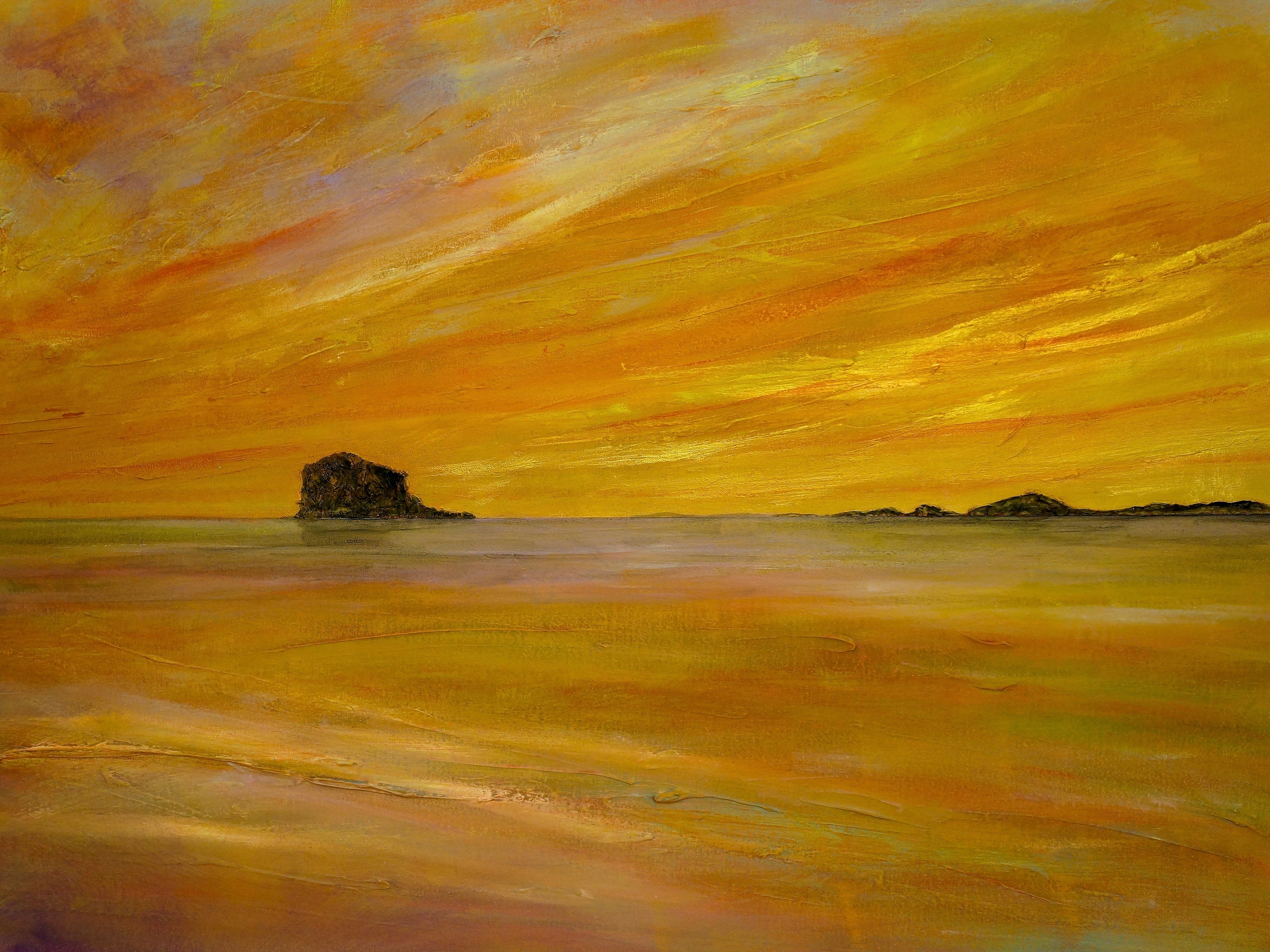 Bass Rock Dusk Art Prints