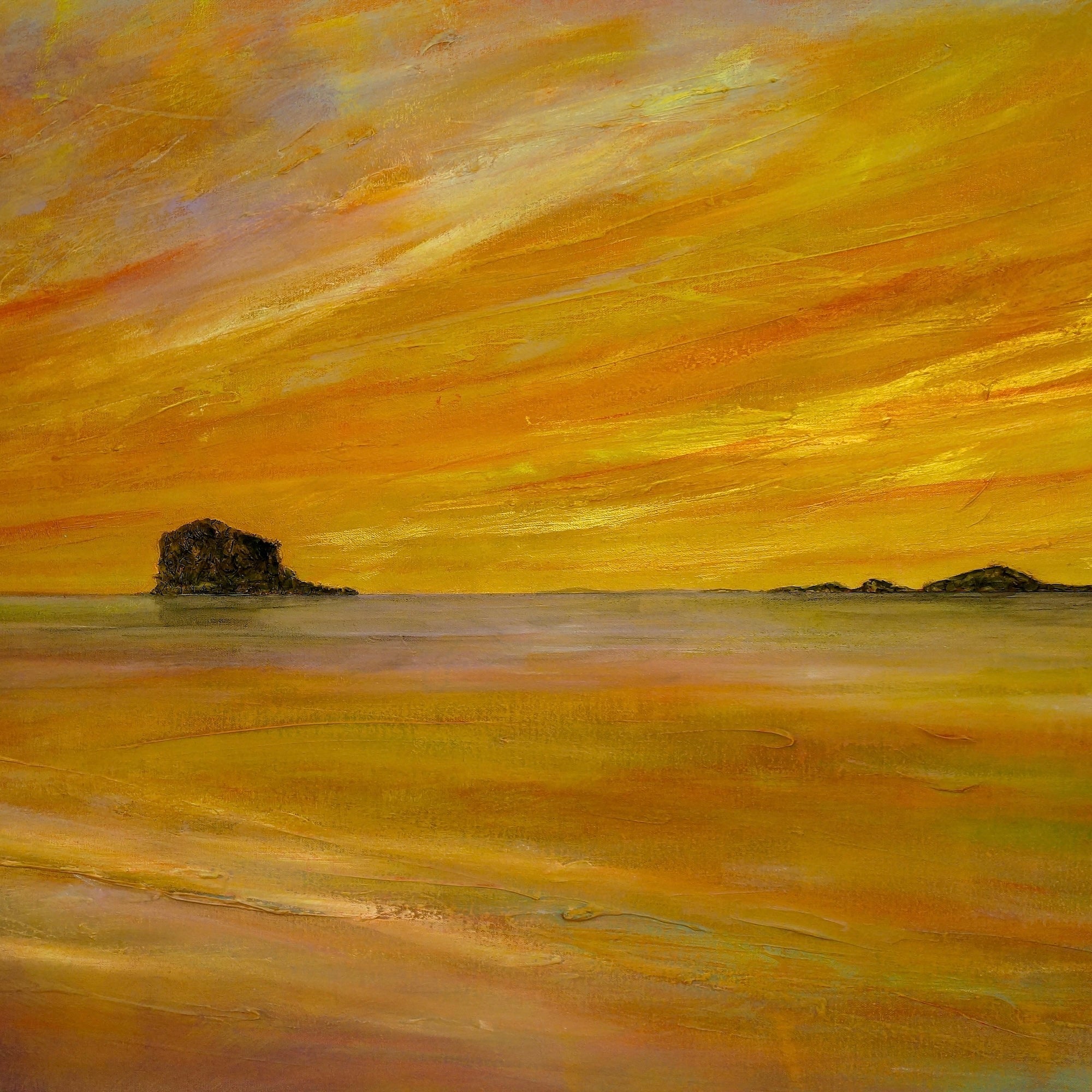 Bass Rock Dusk | Scotland In Your Pocket Art Print