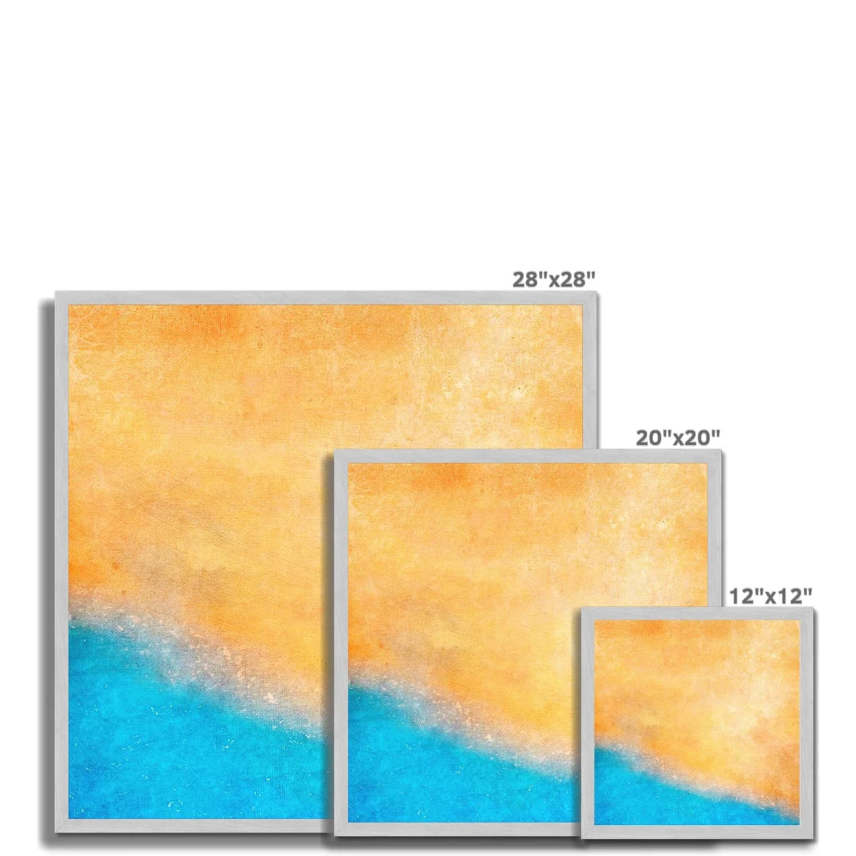 The Beach Antique Framed Print - Abstract & Impressionistic Art Gallery Scotland Worldwide Shipping Scottish Prints Inspired by Landscapes