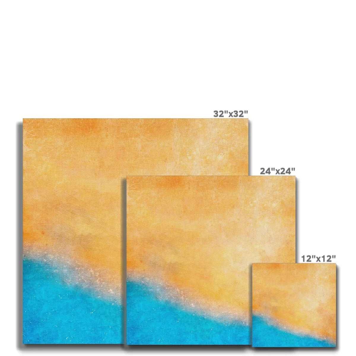The Beach Canvas - Abstract & Impressionistic Art Gallery Scotland Worldwide Shipping Scottish Prints Inspired by Landscapes