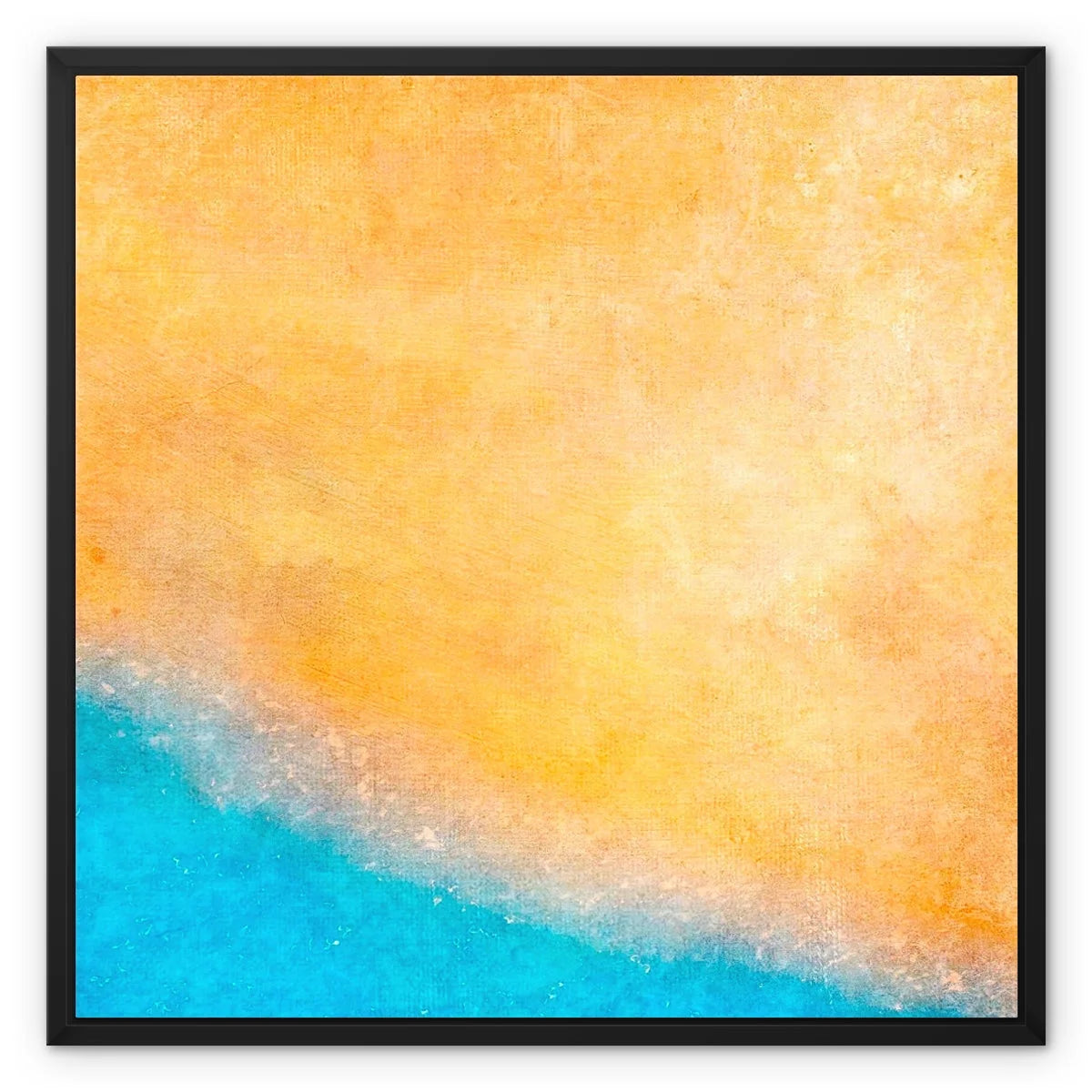 The Beach Framed Canvas - Abstract & Impressionistic Art Gallery Scotland Worldwide Shipping Scottish Prints Inspired by Landscapes