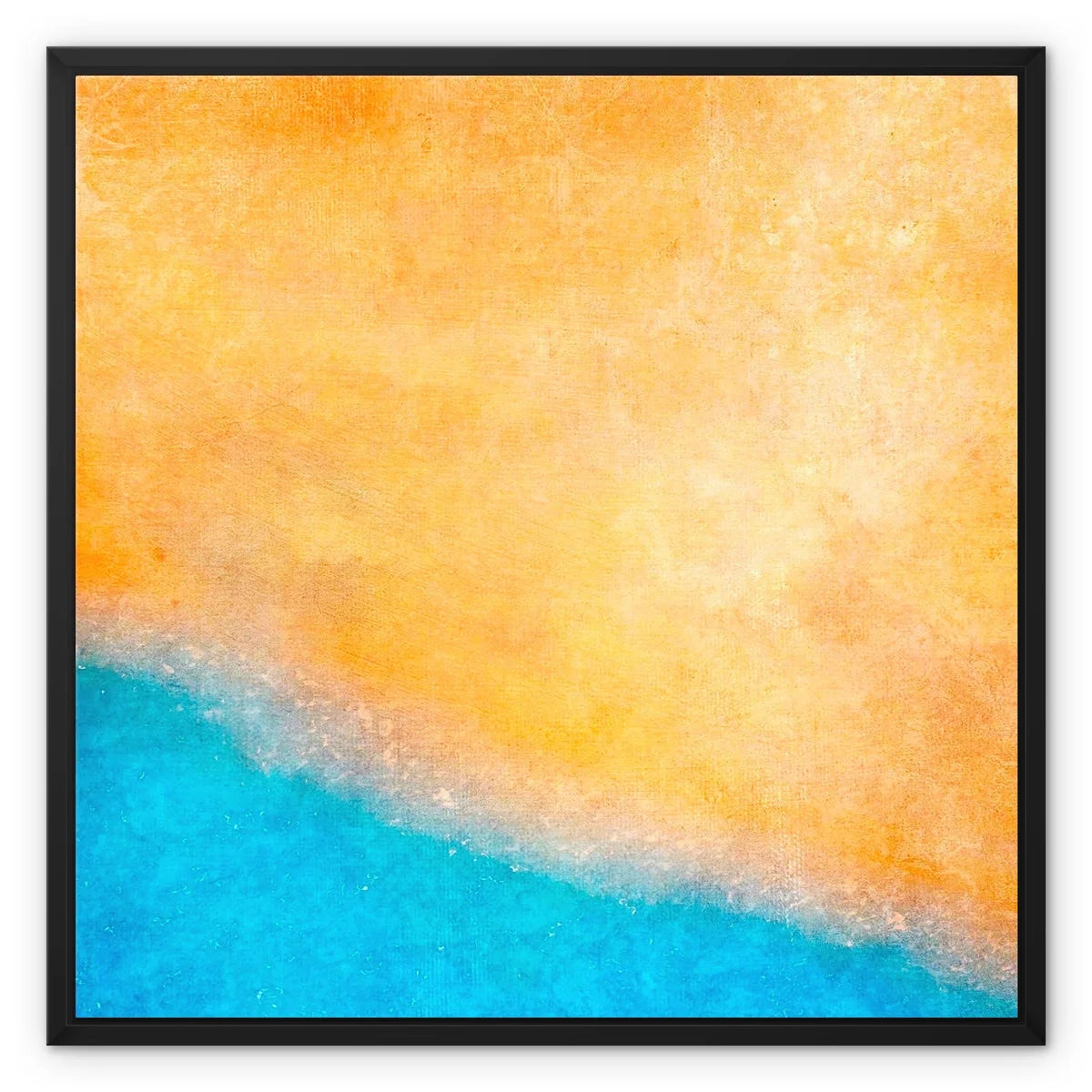 The Beach Framed Canvas - Abstract & Impressionistic Art Gallery Scotland Worldwide Shipping Scottish Prints Inspired by Landscapes
