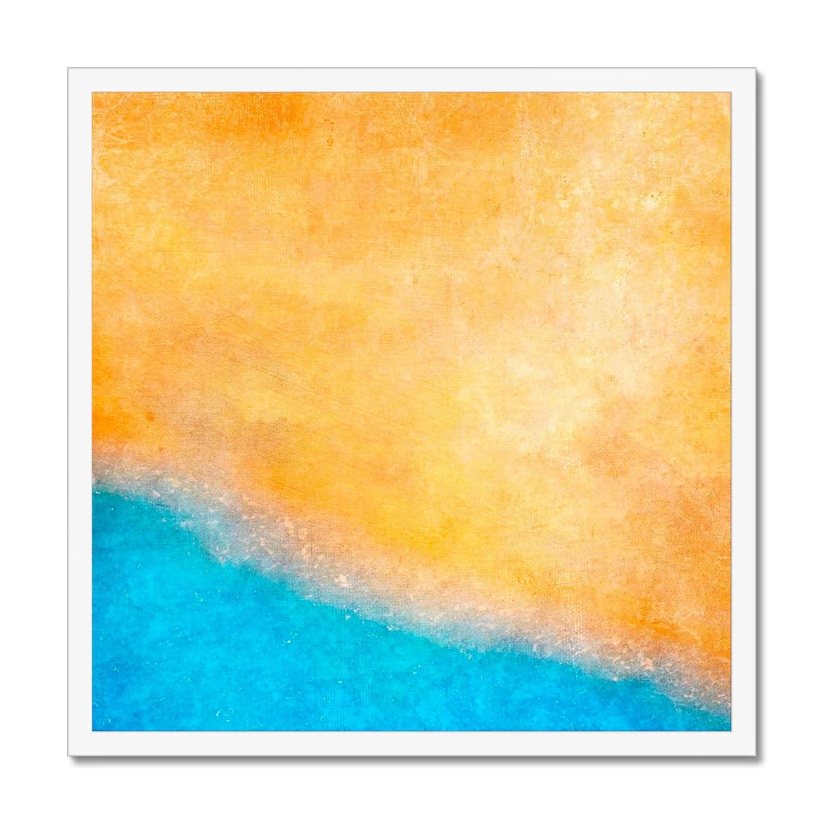 The Beach Framed Print - Abstract & Impressionistic Art Gallery Scotland Worldwide Shipping Scottish Prints Inspired by Landscapes