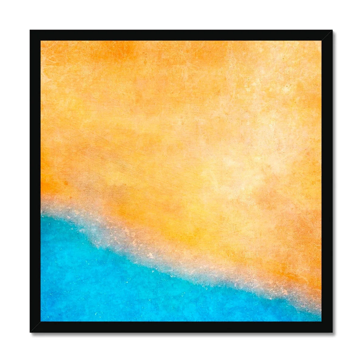 The Beach Framed Print - Abstract & Impressionistic Art Gallery Scotland Worldwide Shipping Scottish Prints Inspired by Landscapes