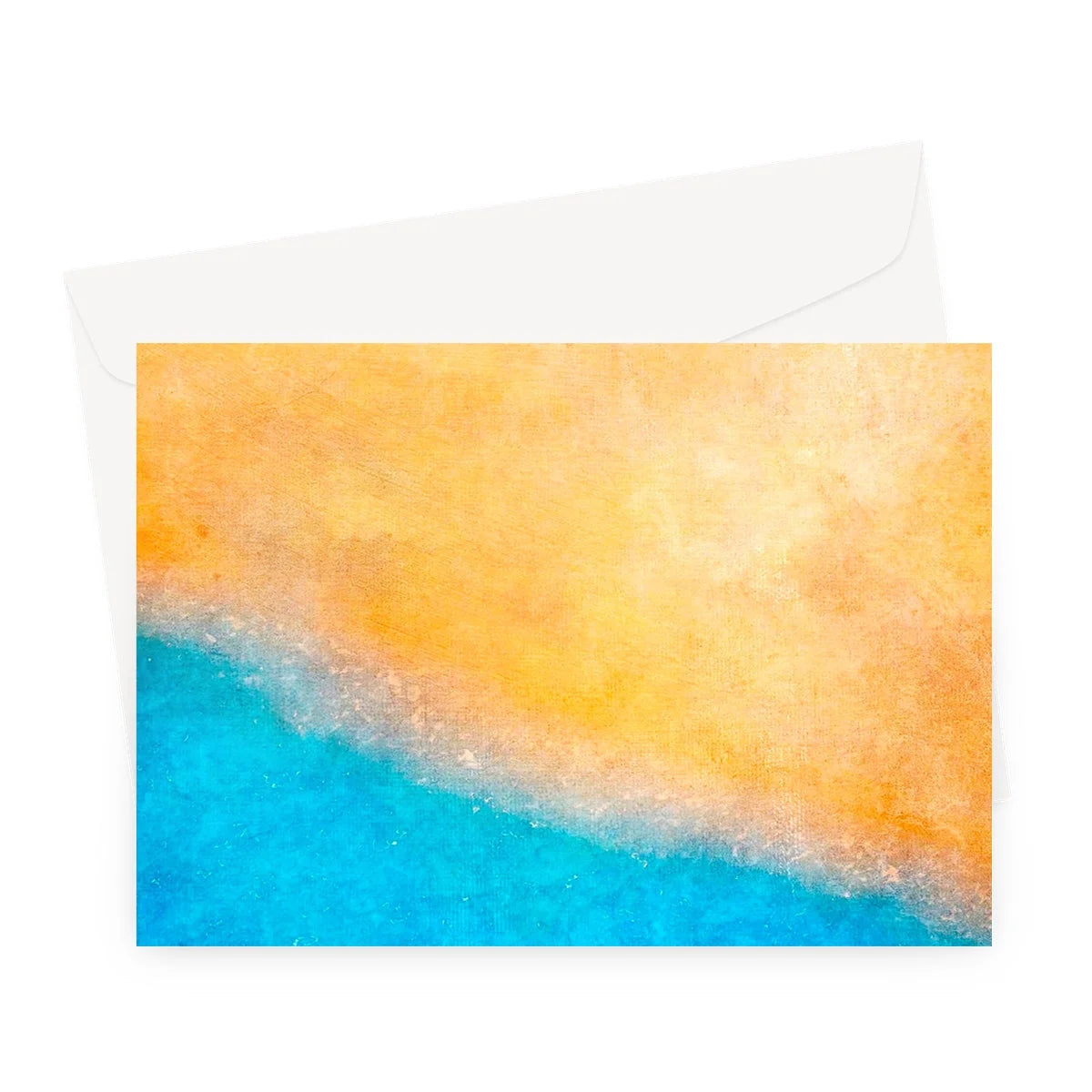 The Beach Greeting Card - Abstract & Impressionistic Art Gallery Scotland Worldwide Shipping Scottish Prints Inspired by Landscapes