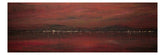 Belfast Lough Dusk | Panoramic Painting & Art Prints | World Art Gallery | Paintings, Prints, Homeware and Art Gifts From Scotland By Scottish Artist Kevin Hunter