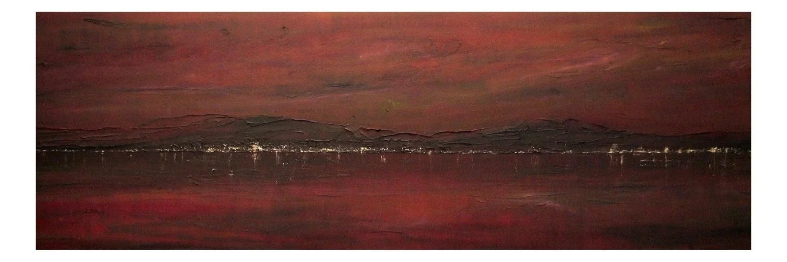 Belfast Lough Panoramic Prints - World Art Gallery Scotland Worldwide Shipping Reddish Landscape Painting Paintings and by Artist Hunter