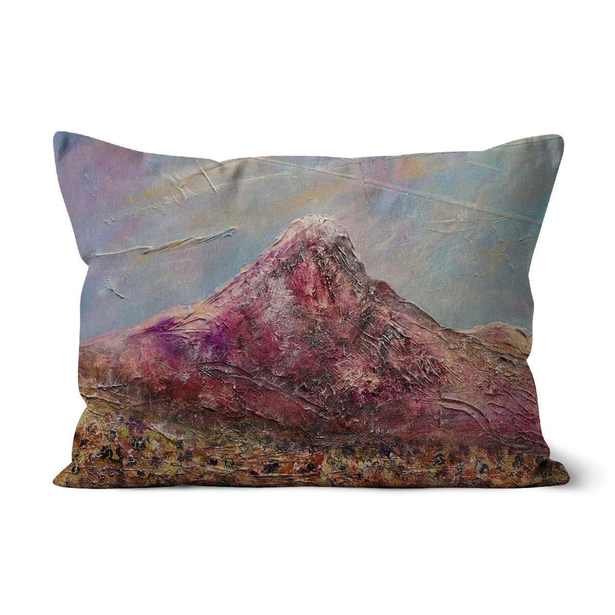 Ben Lomond Art Gifts Cushion | Scottish Lochs &amp; Mountains Art Gallery | Paintings, Prints, Homeware and Art Gifts From Scotland By Scottish Artist Kevin Hunter