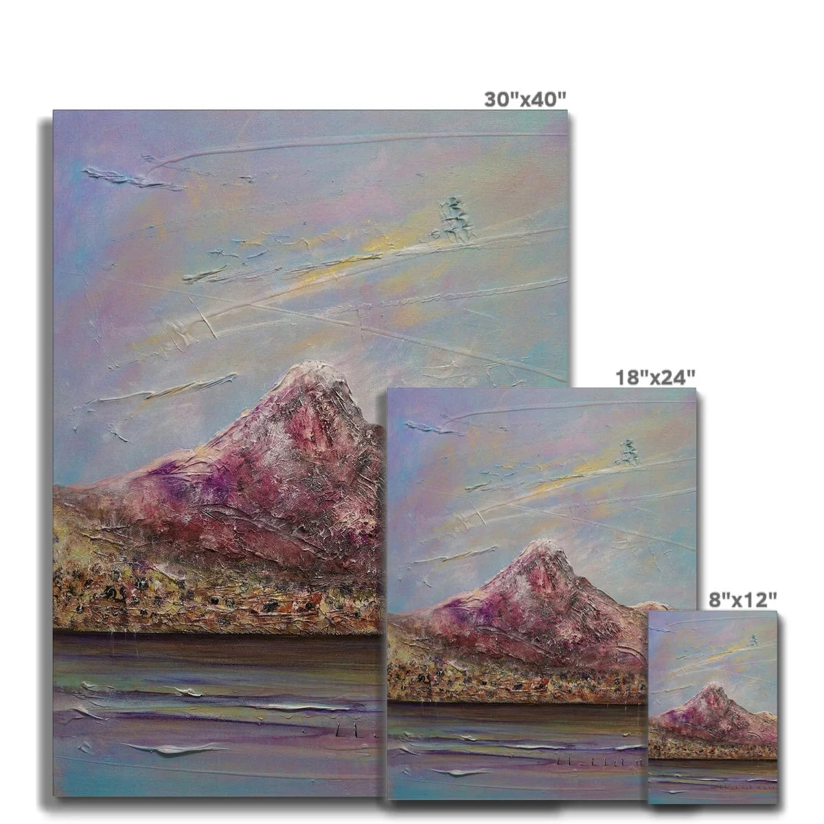 Ben Lomond Canvas - Lochs & Mountains Art Gallery Scotland Worldwide Shipping Scottish and Paintings Prints by Artist Hunter