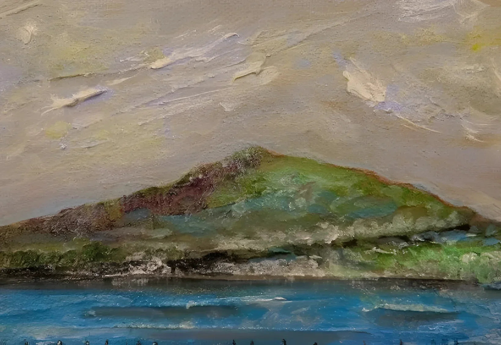 Ben Lomond Iii - Lochs & Mountains Art Gallery Scotland Worldwide Shipping Impasto Mountain Landscape Scottish and Paintings Prints