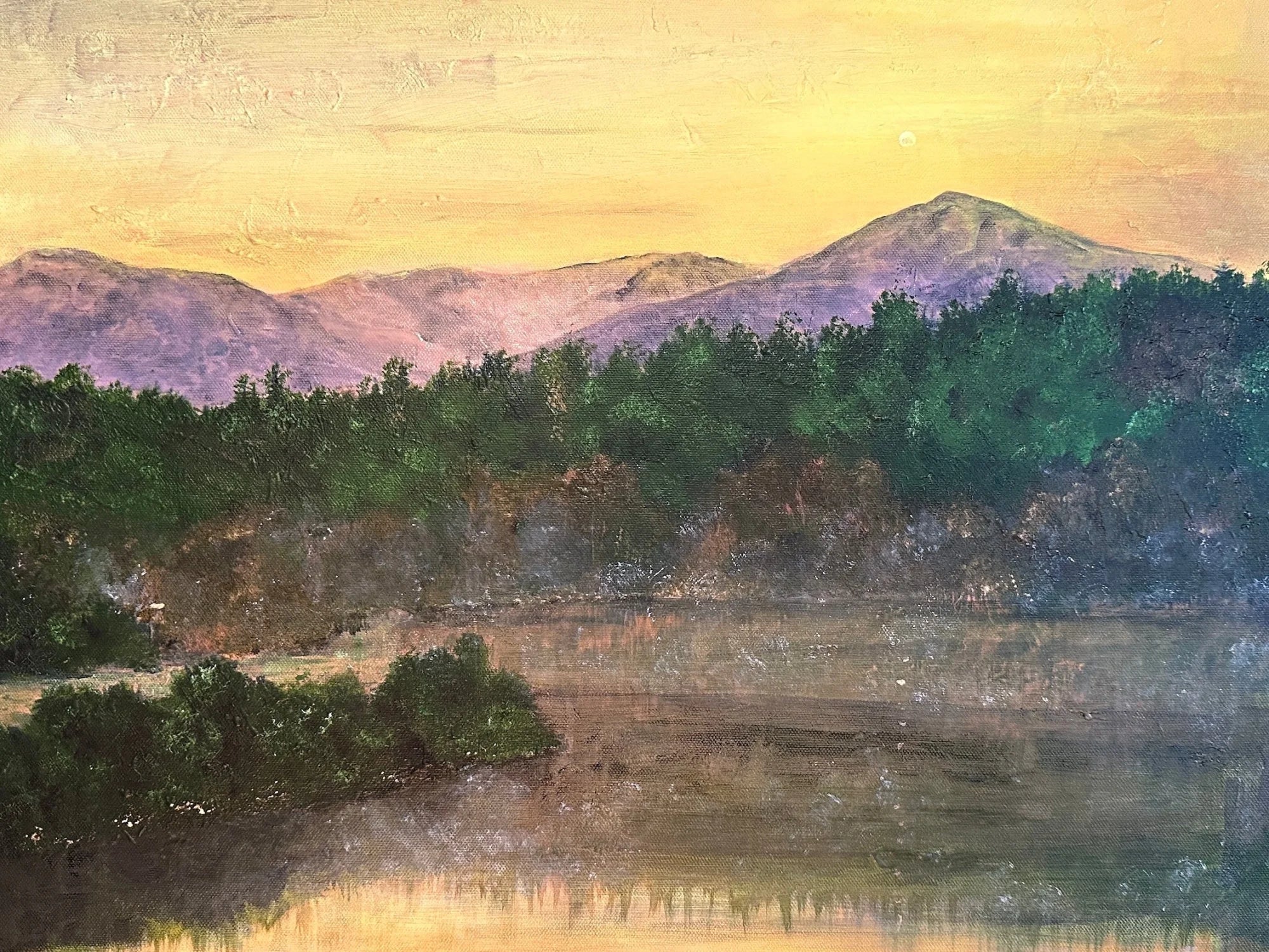 Ben Tee Invergarry - Lochs & Mountains Art Gallery Scotland Worldwide Shipping Oil Painting Mountain Kevin Hunter Portfolio Giclee Prints