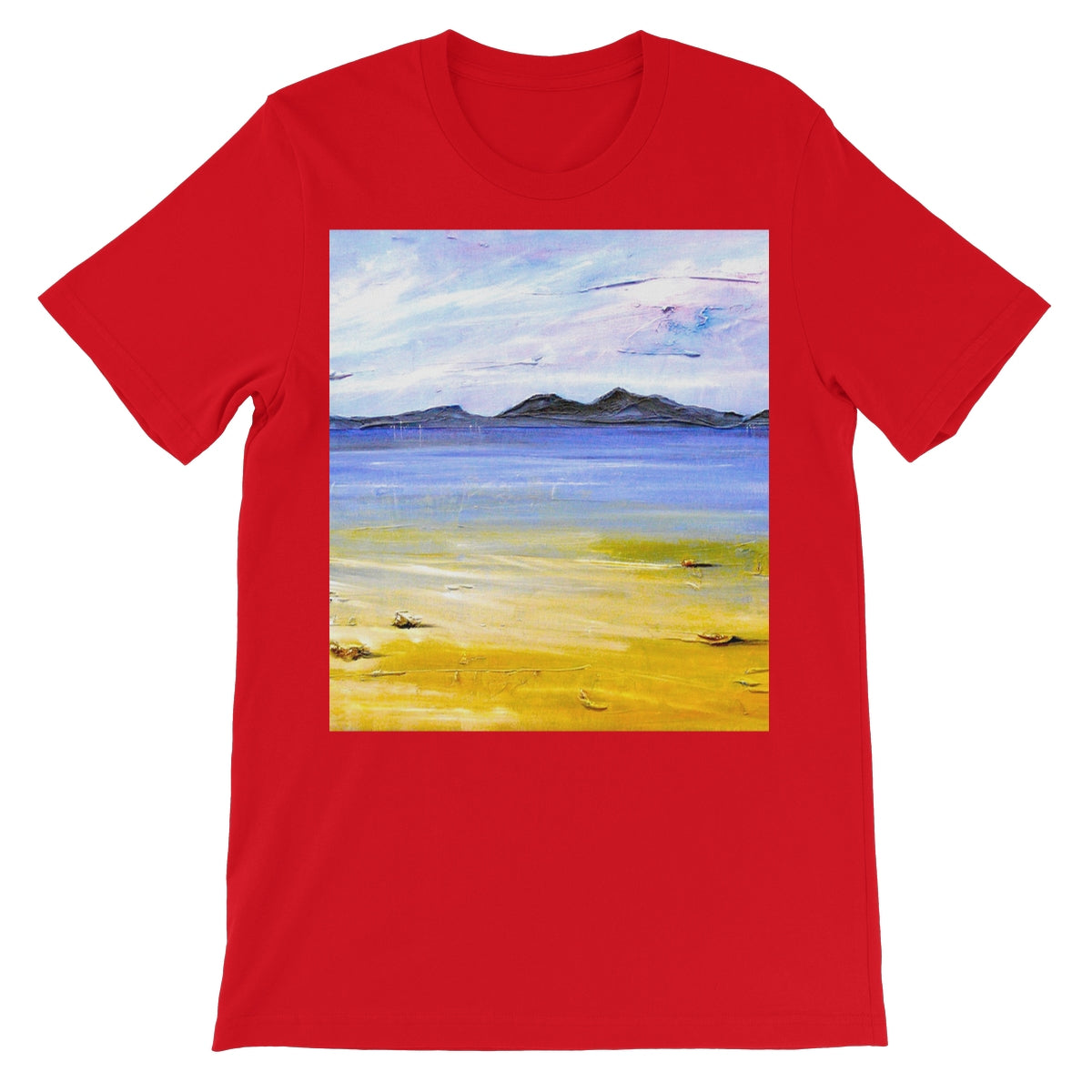Camusdarach Beach Arisaig Unisex Short Sleeve T-Shirt | Scottish Art Gifts