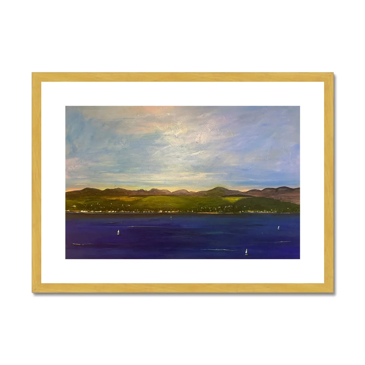 The Biggie Antique Framed & Mounted Print - River Clyde Art Gallery Scotland Worldwide Shipping Scottish Artist Fine Prints and Paintings