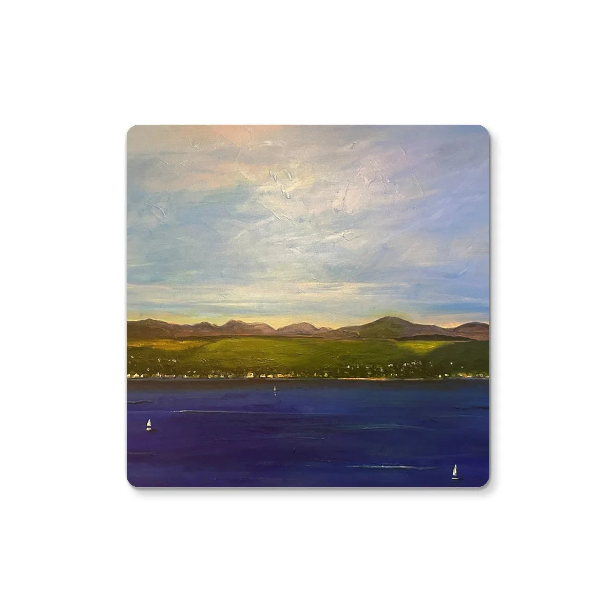 The Biggie Coaster - River Clyde Art Gallery Scotland Worldwide Shipping Scottish Prints