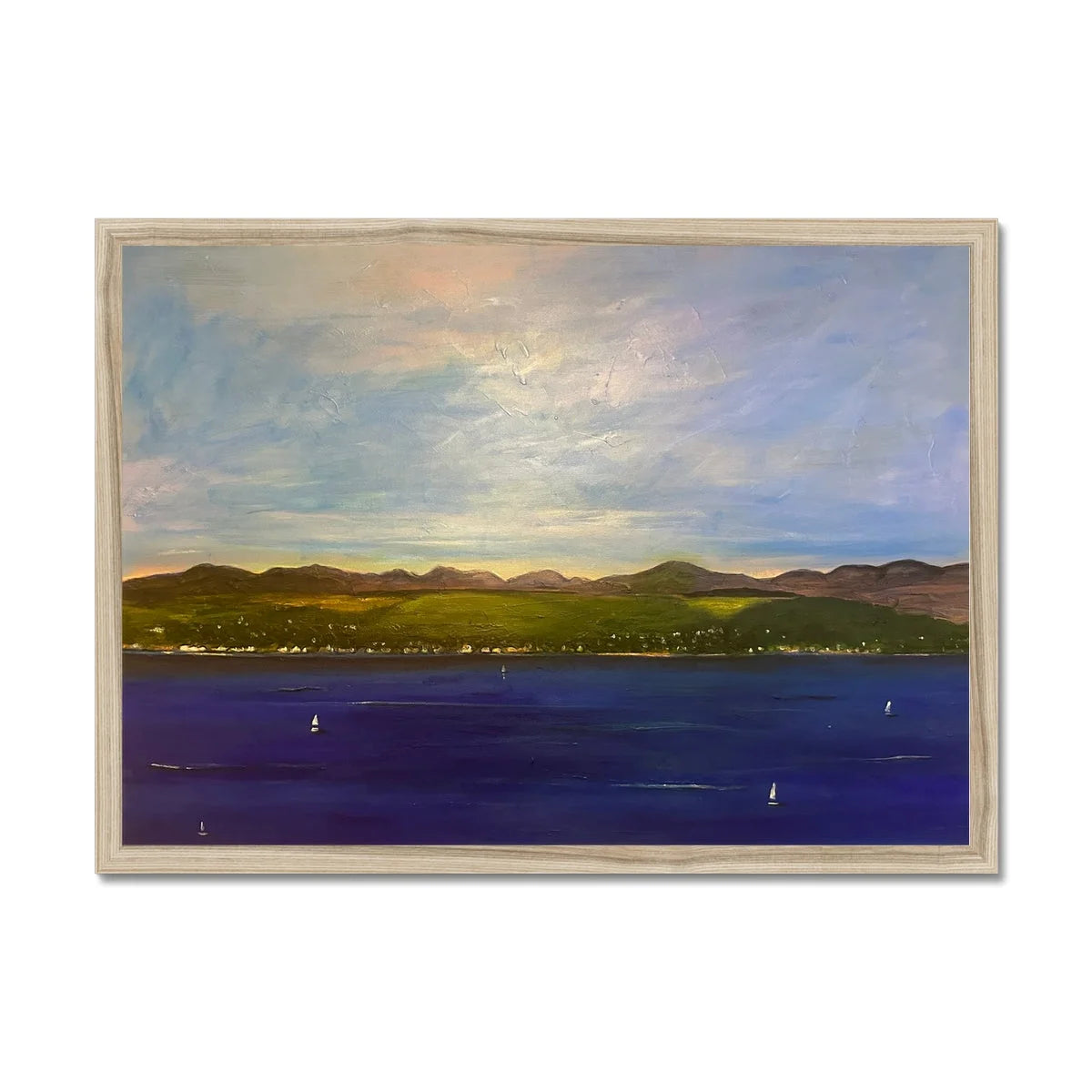 The Biggie Framed Print - River Clyde Art Gallery Scotland Worldwide Shipping Scottish Artist Fine Prints and Paintings Collection by Hunter