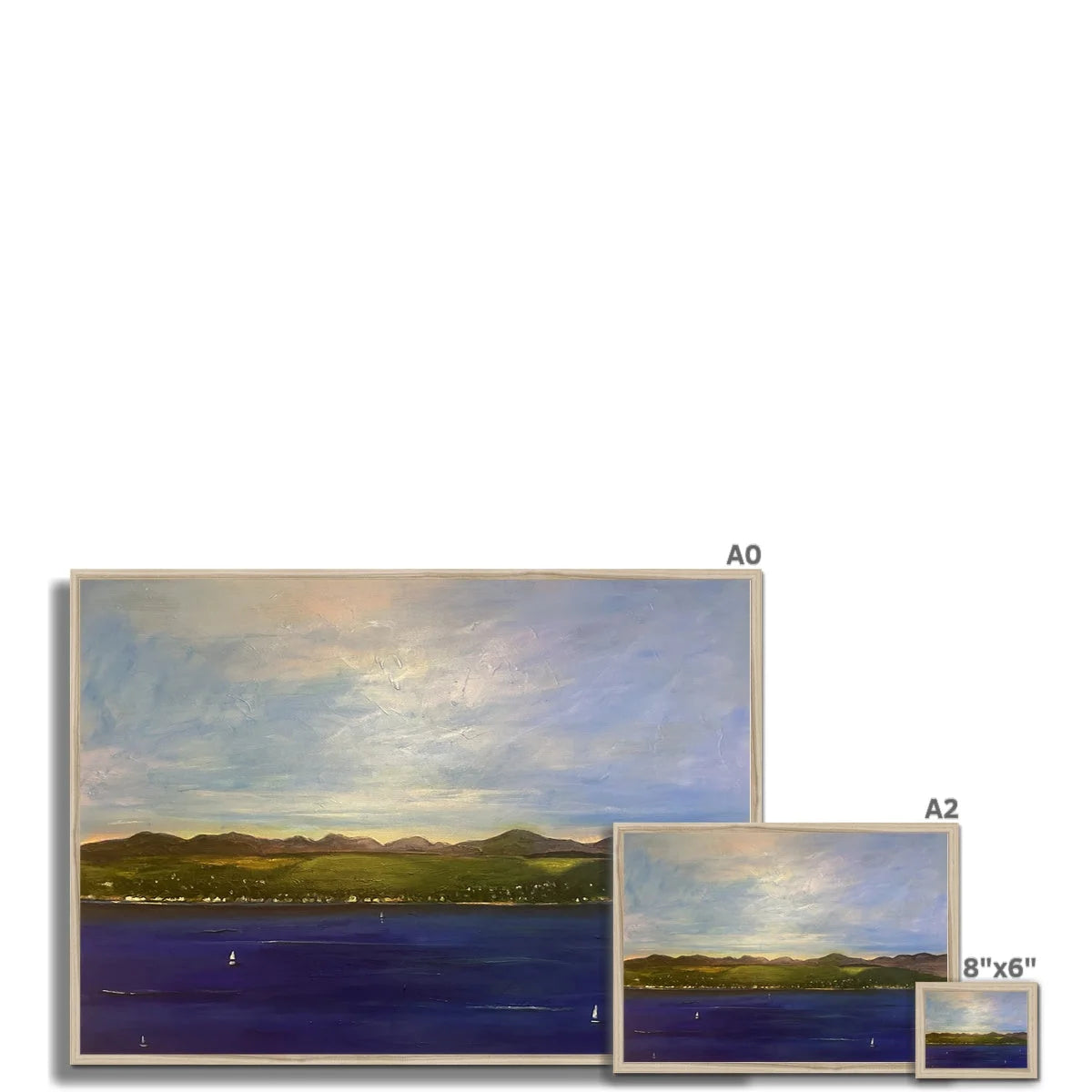 The Biggie Framed Print - River Clyde Art Gallery Scotland Worldwide Shipping Scottish Artist Fine Prints and Paintings Collection by Hunter