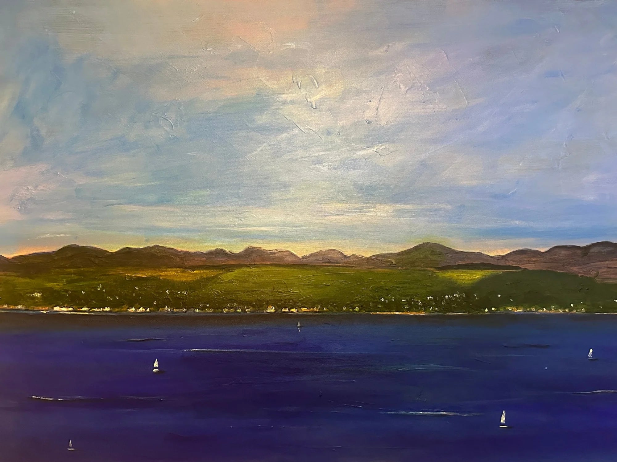 The Biggie Giclee Prints - River Clyde Art Gallery Scotland Worldwide Shipping Vibrant Oil Painting Scottish Artist Fine and Paintings
