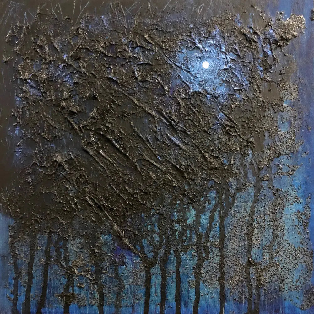 The Blue Moon Wood Abstract - Scottish Art Prints - & Impressionistic Gallery Scotland