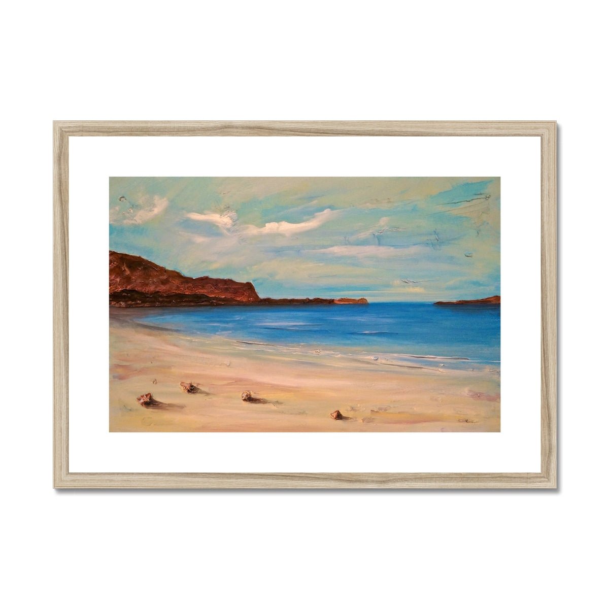 Bosta Beach Lewis Painting | Framed &amp; Mounted Prints From Scotland