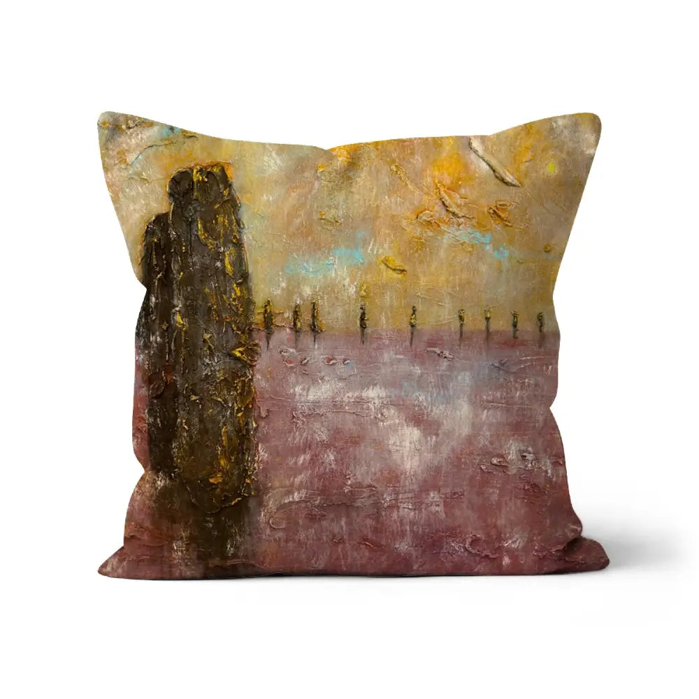 Brodgar Mist Orkney Cushion Scottish Artist Hunter