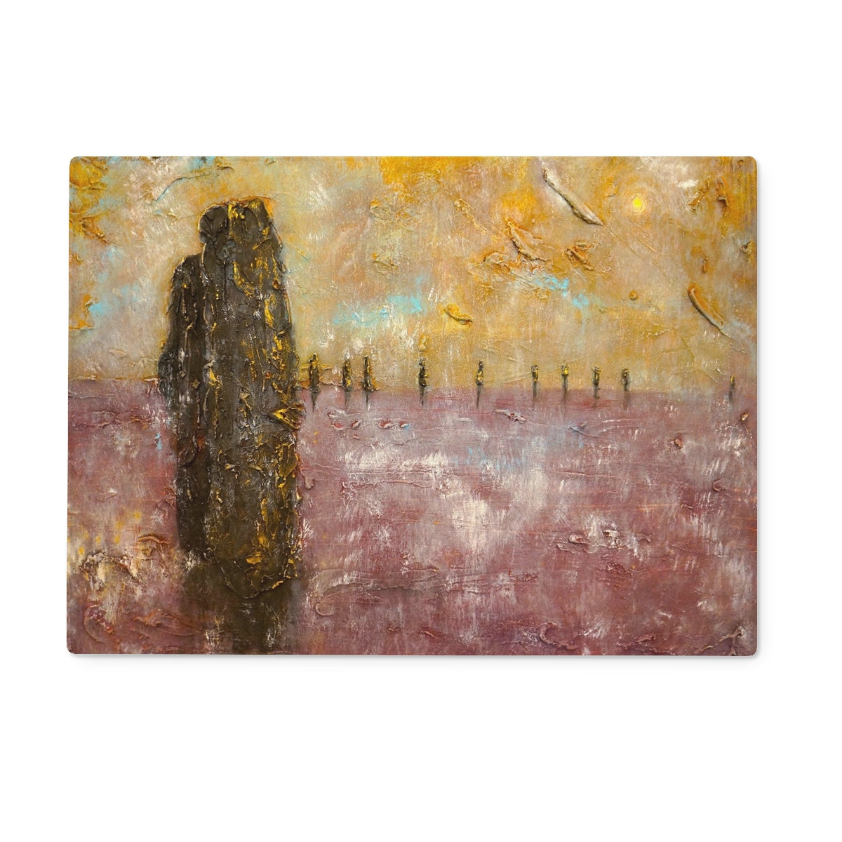 Brodgar Mist Orkney Glass Chopping Board
