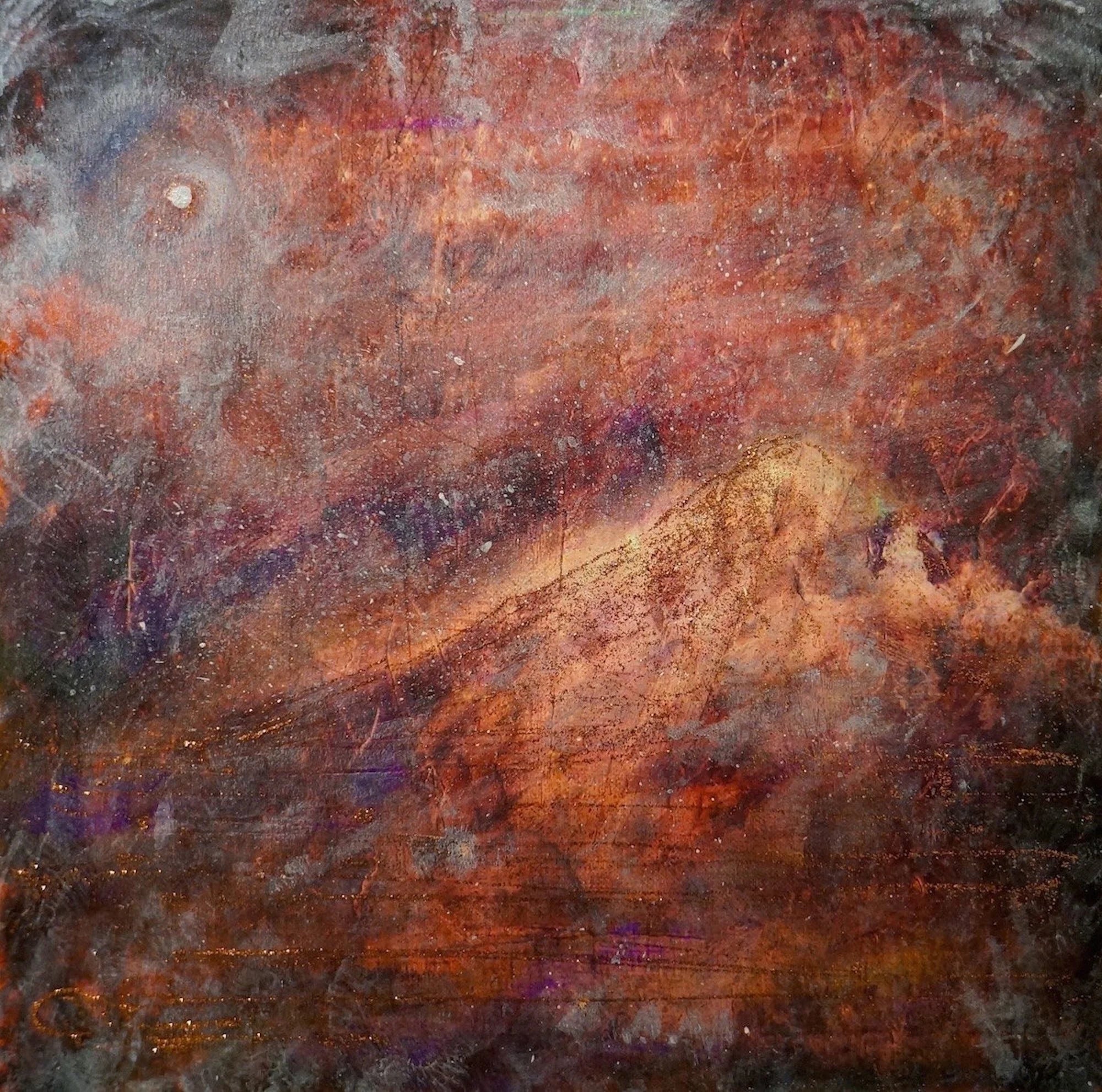 A Brooding Buachaille Etive Ii - Glencoe Art Gallery Scotland Worldwide Shipping Abstract Painting Mountain Kevin Hunter Portfolio Giclee