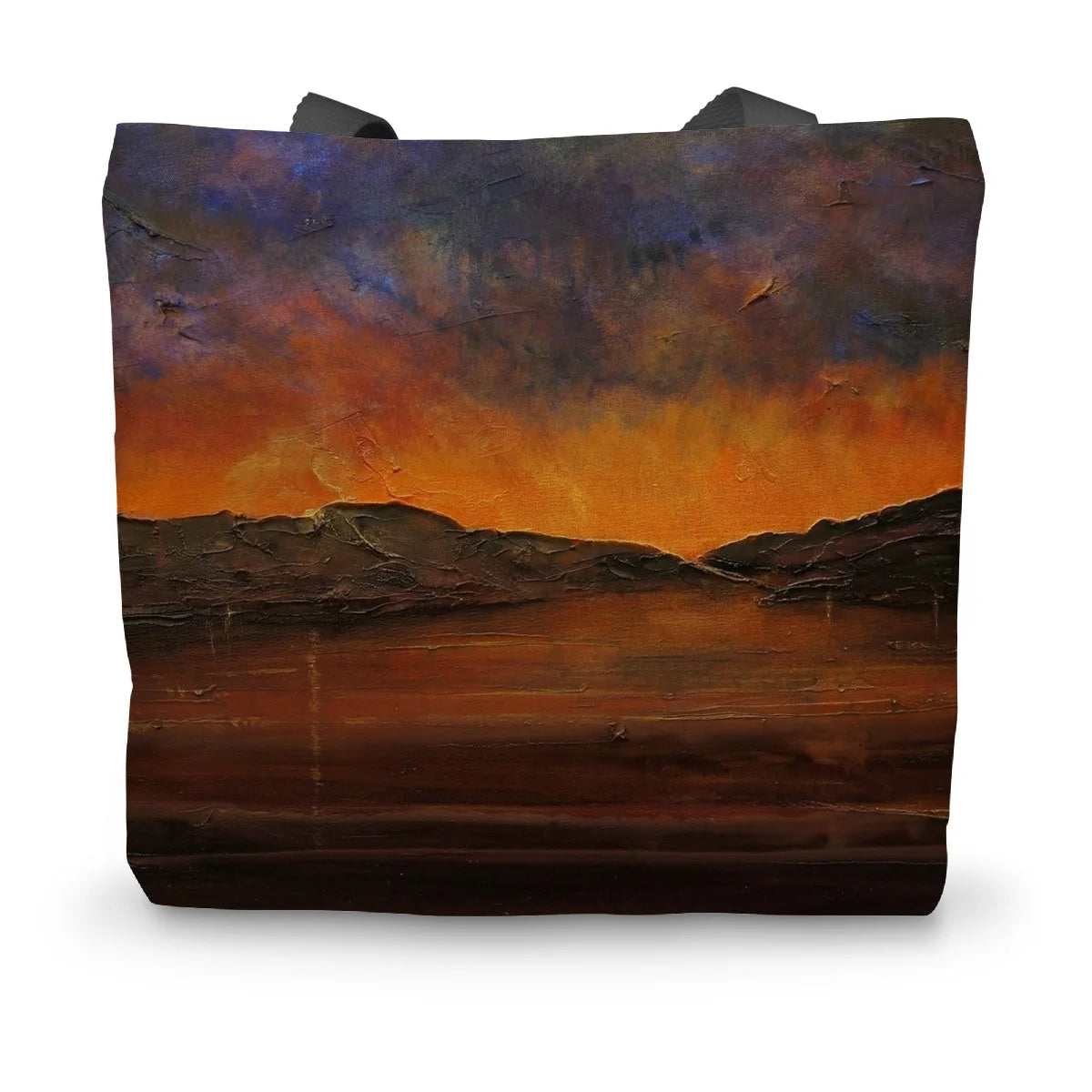 A Brooding Clyde Dusk Canvas Tote Bag - River Art Gallery Scotland Worldwide Shipping Scottish Prints