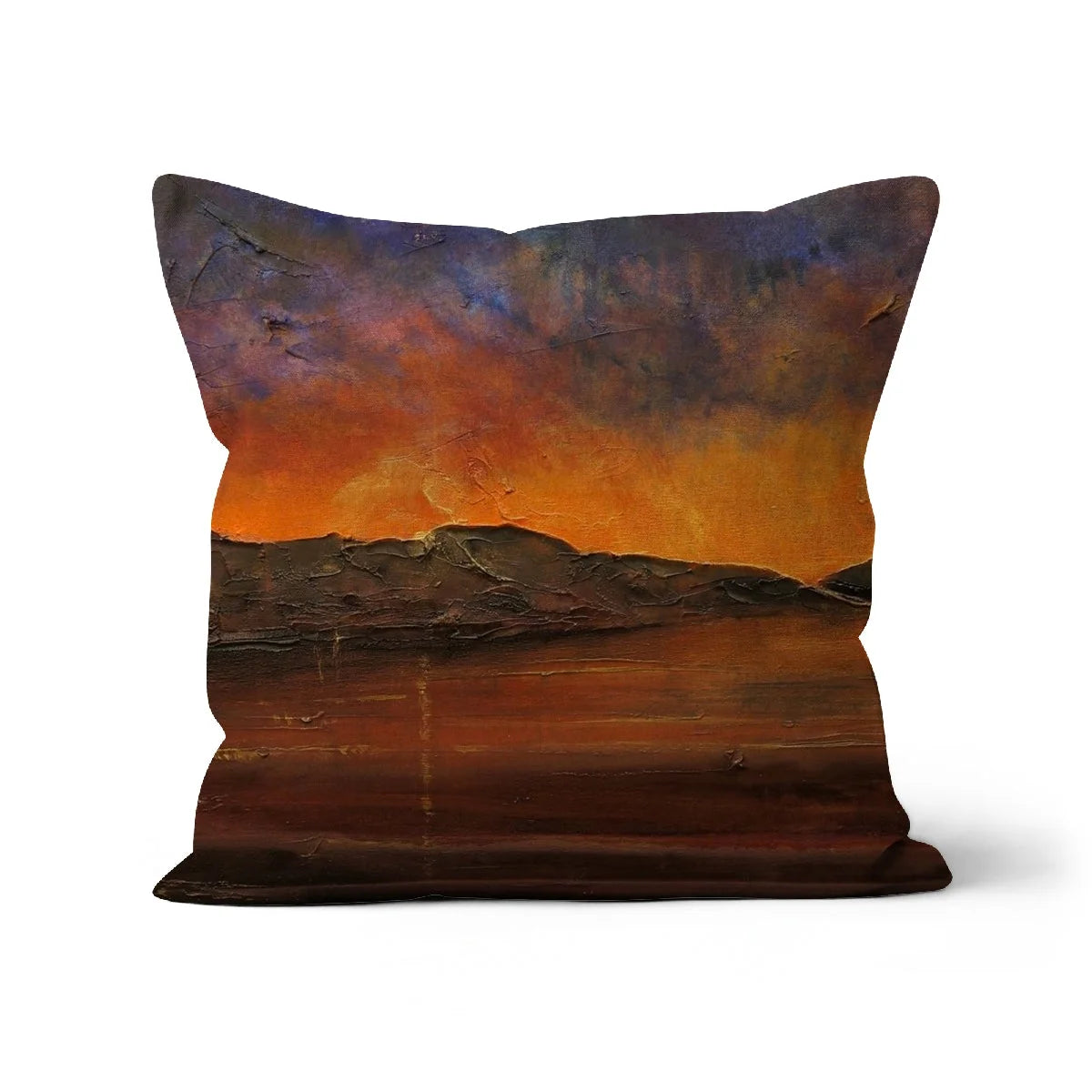 A Brooding Clyde Dusk Cushion - River Art Gallery Scotland Worldwide Shipping Scottish Prints