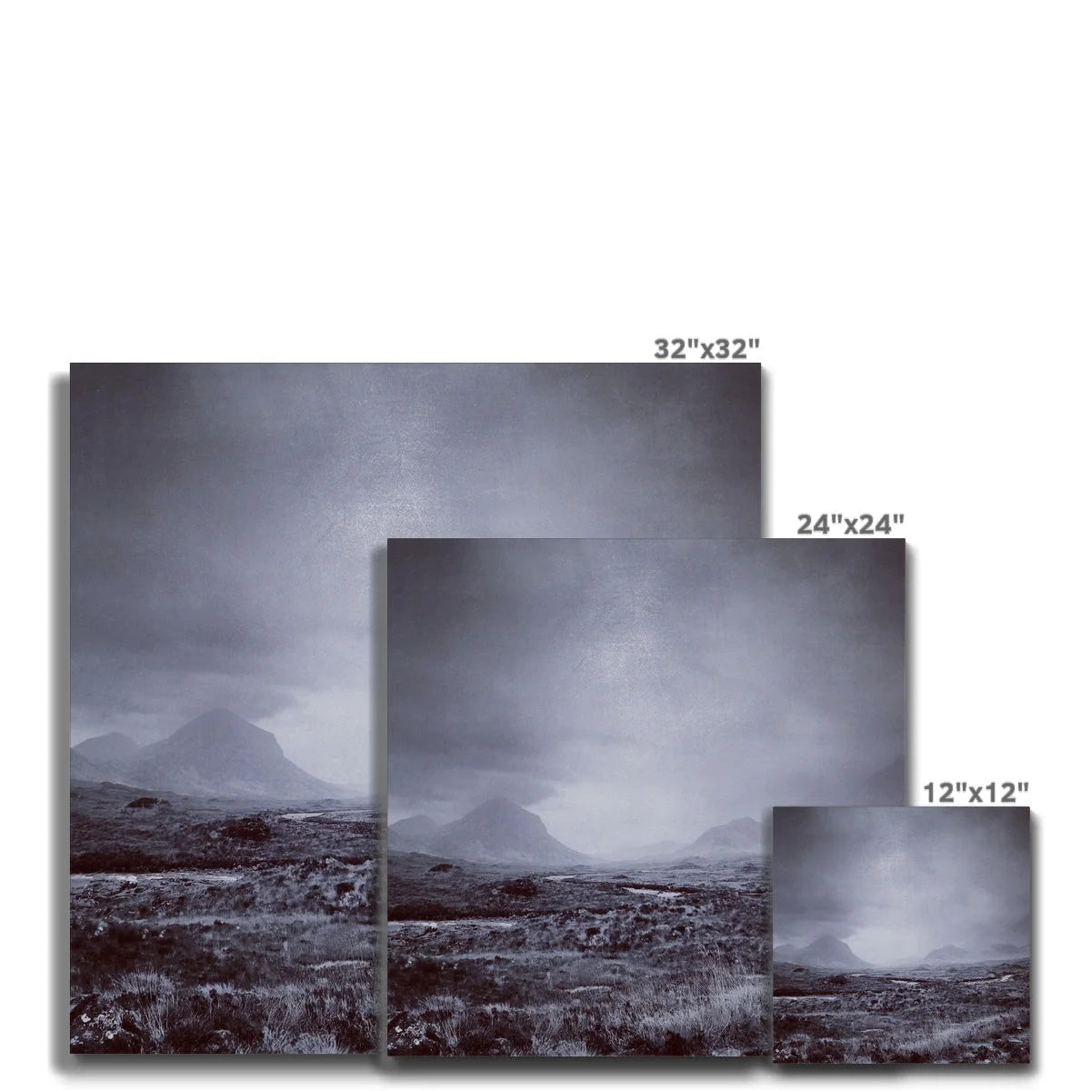 The Brooding Cuillin Canvas - Skye Art Gallery Scotland Worldwide Shipping Scottish Landscape Paintings and Prints by Artist Hunter