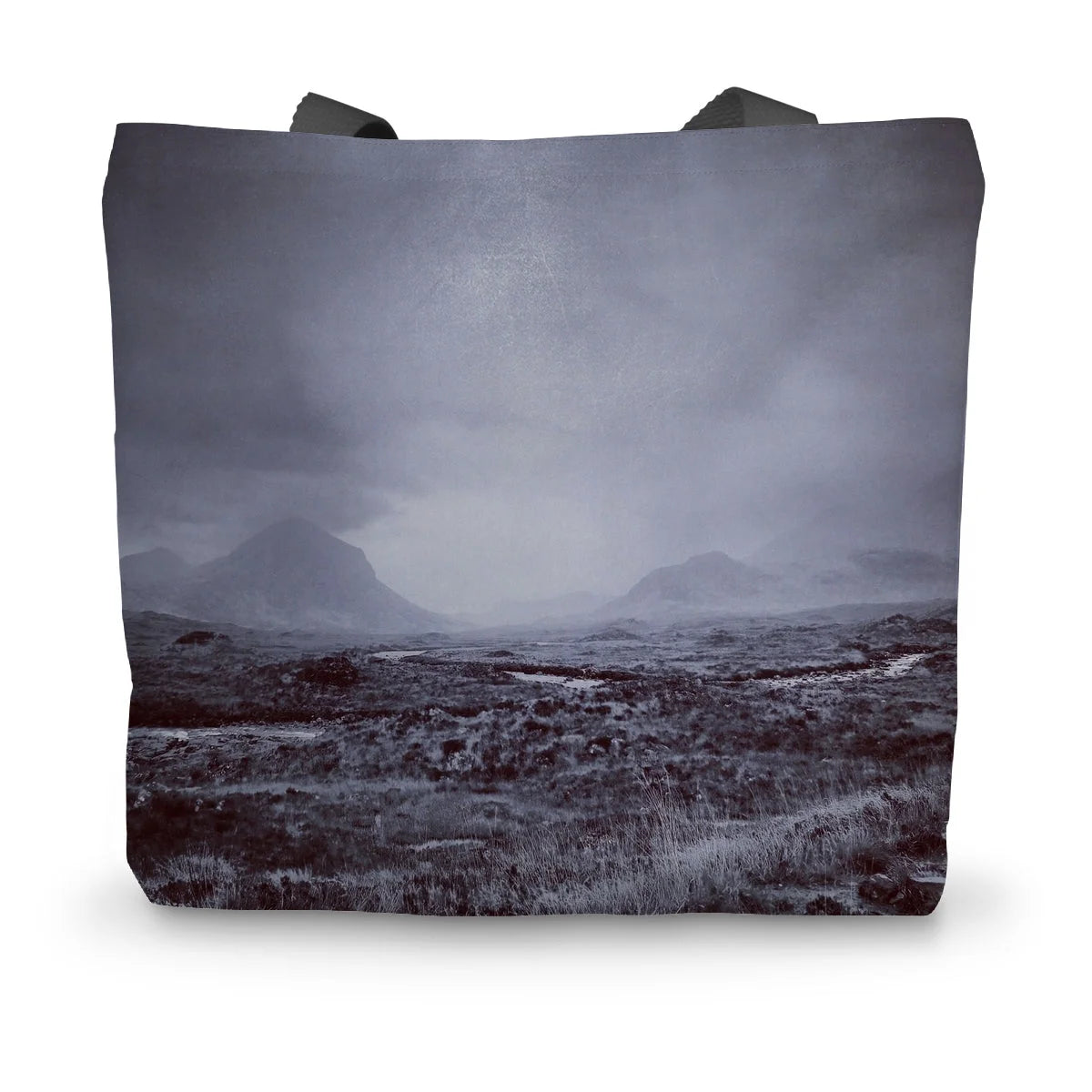 The Brooding Cuillin Canvas Tote Bag - Skye Art Gallery Scotland Worldwide Shipping Scottish Landscape Paintings and Prints