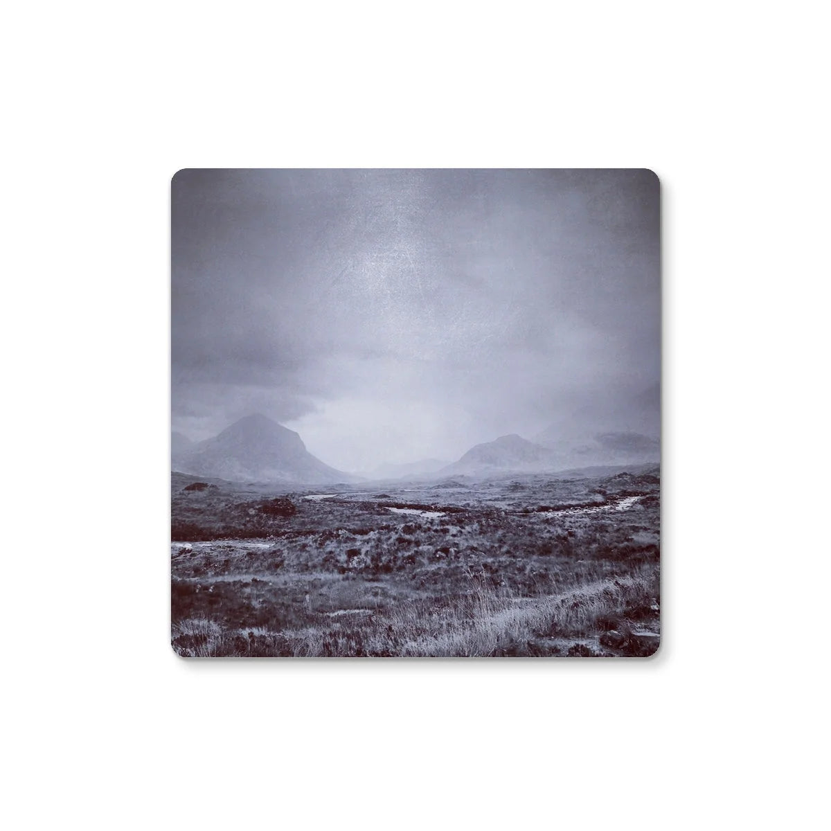 The Brooding Cuillin Coaster - Skye Art Gallery Scotland Worldwide Shipping Scottish Landscape Paintings and Prints