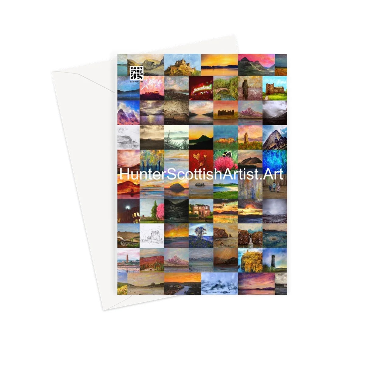 The Brooding Cuillin Greeting Card - Skye Art Gallery Scotland Worldwide Shipping Scottish Landscape Paintings and Prints