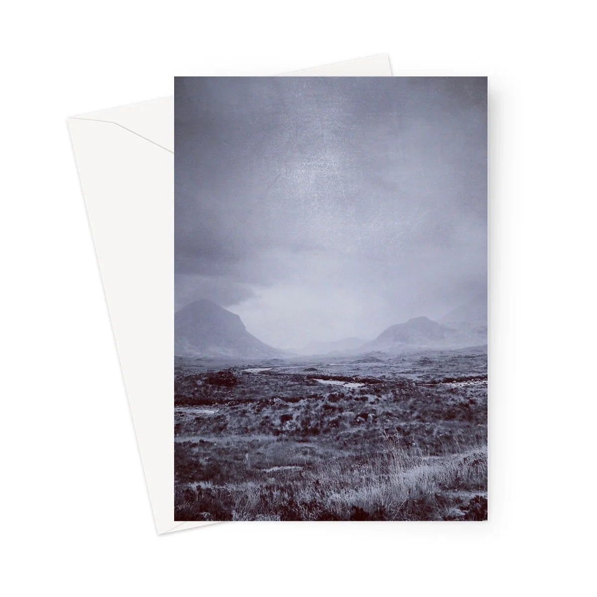 The Brooding Cuillin Greeting Card - Skye Art Gallery Scotland Worldwide Shipping Scottish Landscape Paintings and Prints