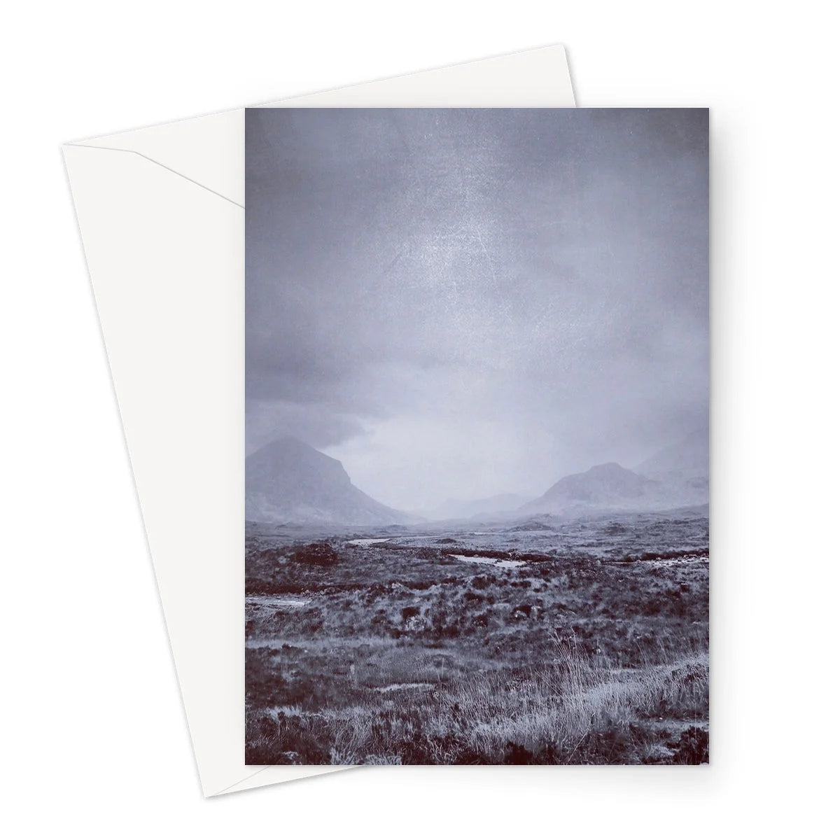 The Brooding Cuillin Greeting Card - Skye Art Gallery Scotland Worldwide Shipping Scottish Landscape Paintings and Prints
