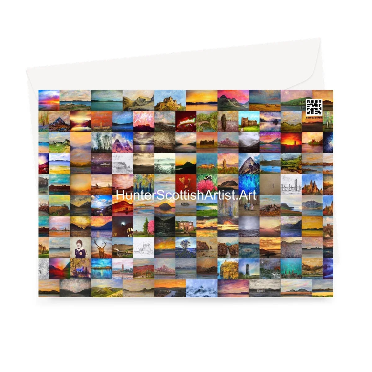 The Brooding Cuillin Greeting Card - Skye Art Gallery Scotland Worldwide Shipping Scottish Landscape Paintings and Prints