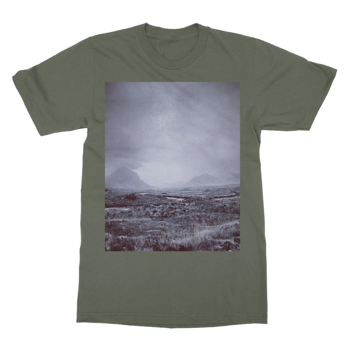 The Brooding Cuillin Softstyle T-shirt - Skye Art Gallery Scotland Worldwide Shipping Paintings | Prints | Gifts