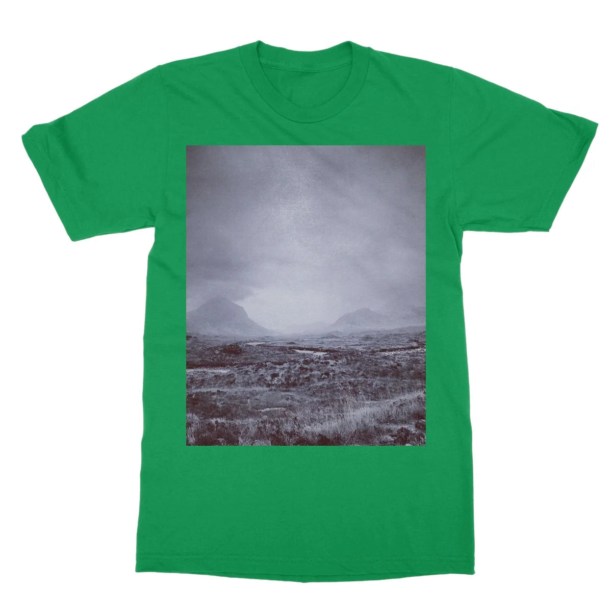 The Brooding Cuillin Softstyle T-shirt - Skye Art Gallery Scotland Worldwide Shipping Paintings | Prints | Gifts
