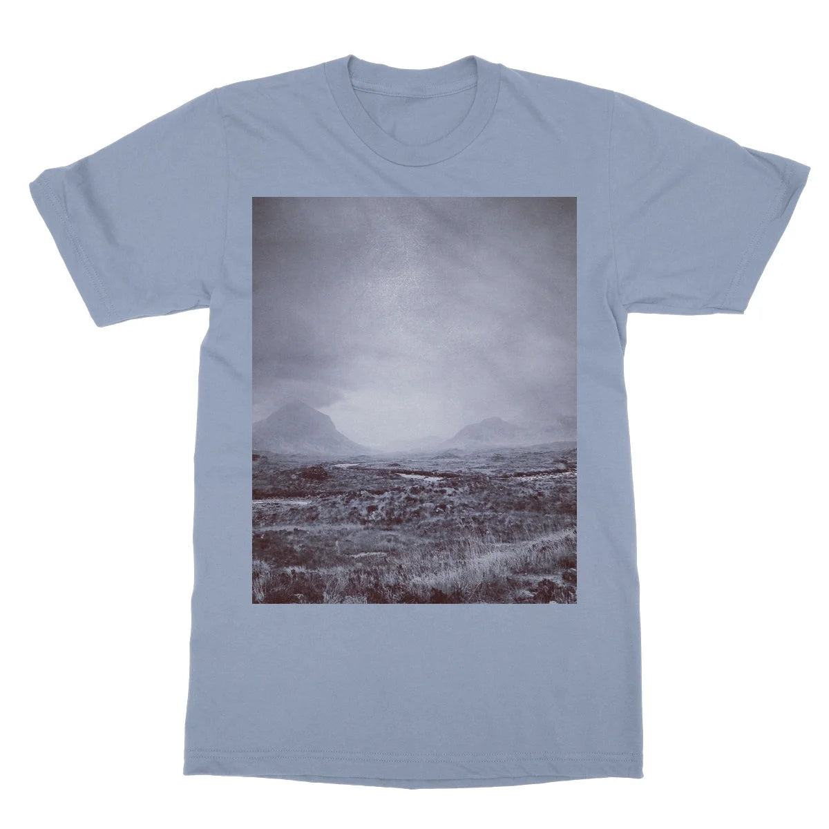 The Brooding Cuillin Softstyle T-shirt - Skye Art Gallery Scotland Worldwide Shipping Paintings | Prints | Gifts