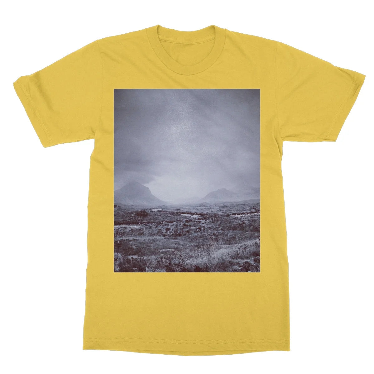 The Brooding Cuillin Softstyle T-shirt - Skye Art Gallery Scotland Worldwide Shipping Paintings | Prints | Gifts