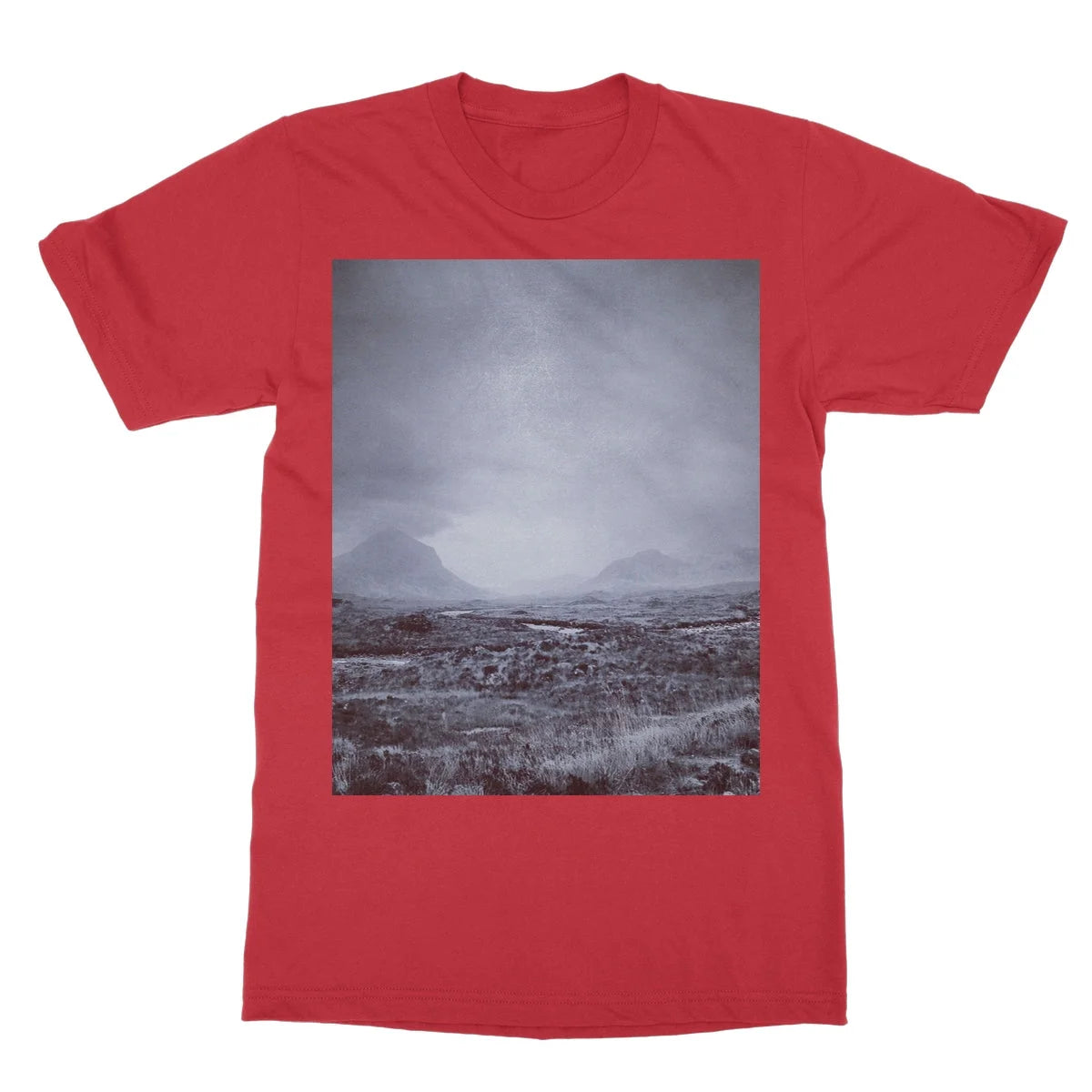 The Brooding Cuillin Softstyle T-shirt - Skye Art Gallery Scotland Worldwide Shipping Paintings | Prints | Gifts