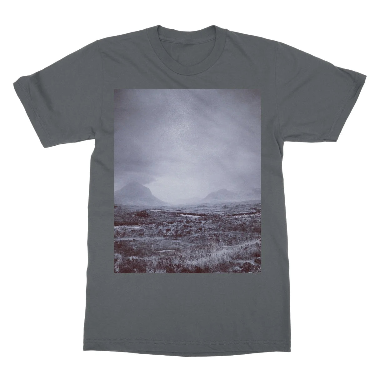 The Brooding Cuillin Softstyle T-shirt - Skye Art Gallery Scotland Worldwide Shipping Paintings | Prints | Gifts