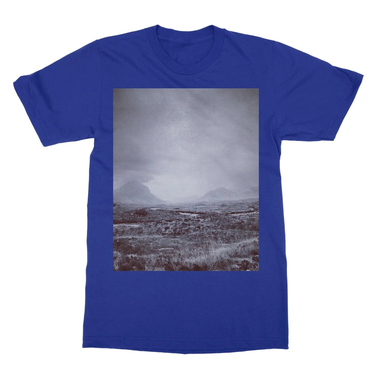 The Brooding Cuillin Softstyle T-shirt - Skye Art Gallery Scotland Worldwide Shipping Paintings | Prints | Gifts